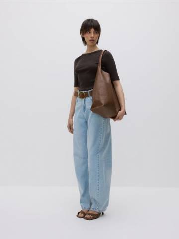 Reserved - Джинсы balloon fit - синій - 748FZ-05J Reserved - Джинсы balloon fit - синій - 748FZ-05J