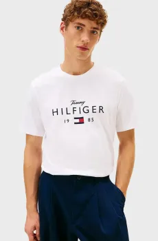 Мужская белая футболка BRAND LOVE BIG Белый S Tommy Hilfiger MW0MW41455