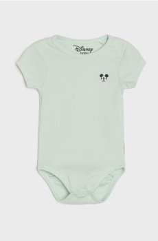 Бавовняне боді Mickey Mouse - блідо-зелений