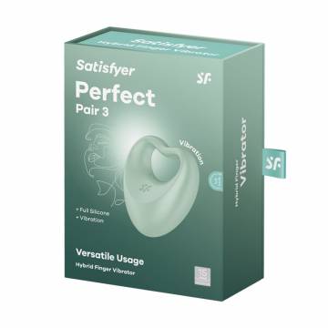 Вибратор 2 в 1 для пар Satisfyer Perfect Pair 3 зеленый, 1 шт Вибратор 2 в 1 для пар Satisfyer Perfect Pair 3 зеленый, 1 шт