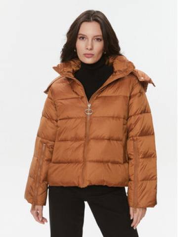 TWINSET Пуховик 232TP2221 Коричневий Regular Fit TWINSET Пуховик 232TP2221 Коричневий Regular Fit