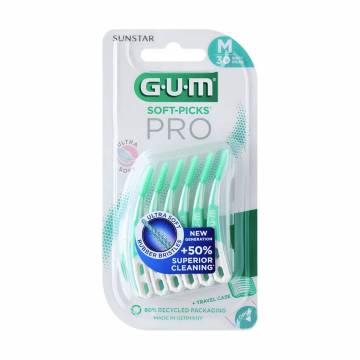 Набор межзубных щеток GUM Soft-Picks Pro Medium светло-зелёные, 30 шт