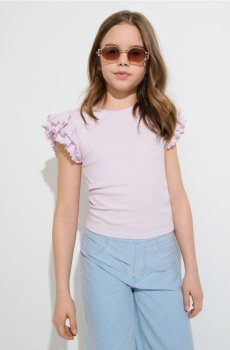 Бавовняна футболка - Фіолетовий