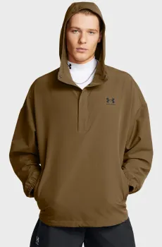 Мужской коричневый анорак UA Vibe StormShell Hood Коричневый S Under Armour 1386575-498