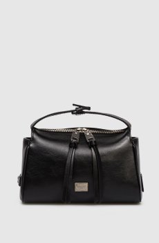 Черная кожаная сумка Vittoria