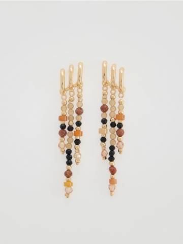 Reserved - Підвіски-сережки з натуральними каменями - різнобарвний - 359FD-MLC