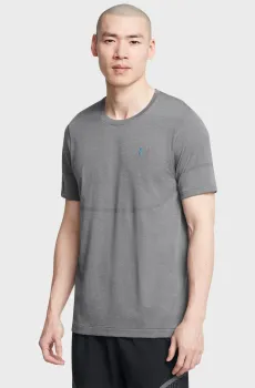 Мужская серая футболка UA Vanish Elite Seamless SS Серый S Under Armour 1376781-025