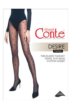 Колготки женские Conte elegant Fantasy Desire, 20 DEN, Nero, размер 4