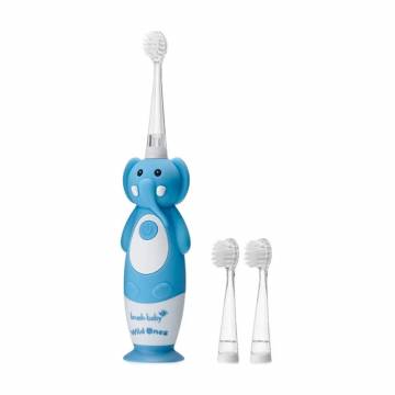 Детская электрическая зубная щетка Brush-Baby WildOnes Sonic Toothbrush Elephant с рождения до 10 лет, 1 шт Детская электрическая зубная щетка Brush-Baby WildOnes Sonic Toothbrush Elephant с рождения до 10 лет, 1 шт