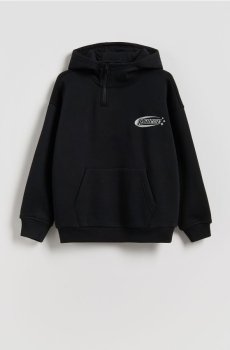 Reserved - Бавовняне худі - чорний - 961FJ-99X