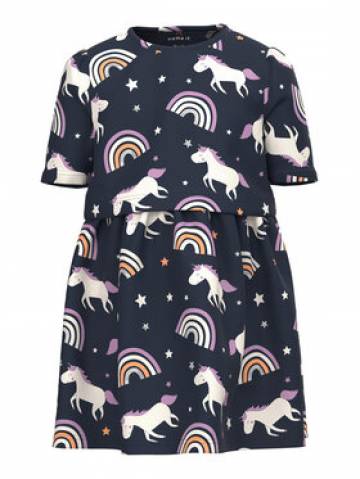 NAME IT Сукня 13213349 Cиній Regular Fit NAME IT Сукня 13213349 Cиній Regular Fit