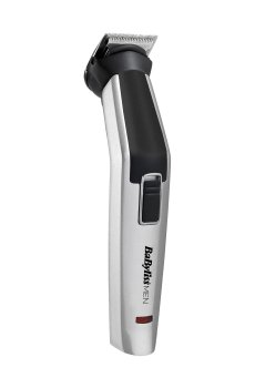 Триммер для бороды, усов, головы, носа и тела BaByliss MEN 8 насадок, с чехлом, серый (MT726E)