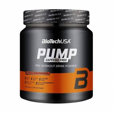 Предтренировочный комплекс BioTech USA Pump Caffeine Free Тропические фрукты, в порошке, 330 г Предтренировочный комплекс BioTech USA Pump Caffeine Free Тропические фрукты, в порошке, 330 г