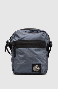 Голубая сумка с логотипом