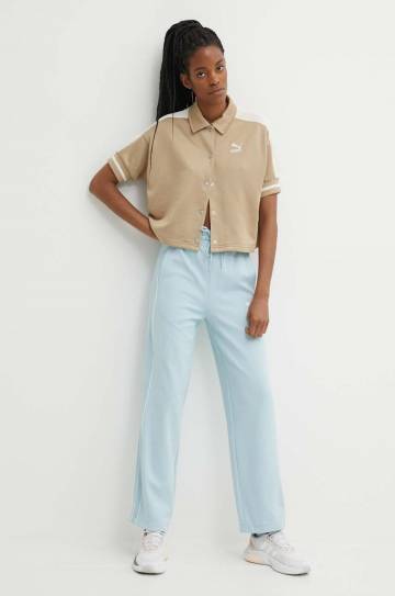 Спортивные штаны Puma T7 High Waist Pant однотонные 624212 Спортивные штаны Puma T7 High Waist Pant однотонные 624212