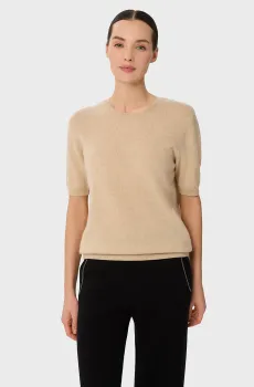 Женский бежевый кашемировый джемпер Бежевый 38 MARC&ANDRE W25-00CH1408