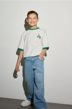 Reserved - Бавовняна футболка - кремовий - 896HR-01X