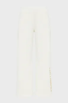 Женские белые брюки EMBROIDERY Белый XS Karl Lagerfeld B2W10036
