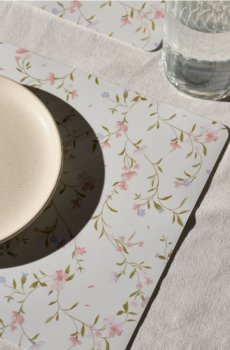 Набір квіткових підставок під тарілки 2 шт. - різнобарвний