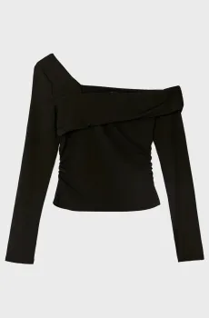 Женский черный лонгслив Черный XS Tally Weijl STSPEZORA