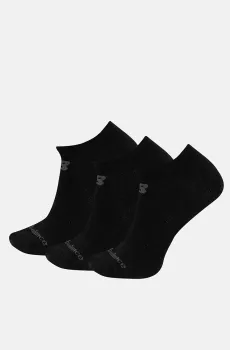 Черные носки Prf Cotton Flat Knit No Show (3 пары) Черный 39-42 New Balance LAS95123BK