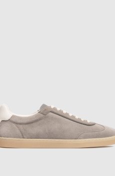 Серые замшевые кроссовки
