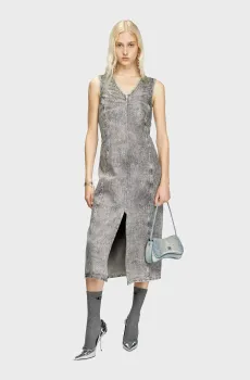 Женское серое джинсовое платье DE-KEE-S ABITO Серый XS Diesel A17346 0ABCS