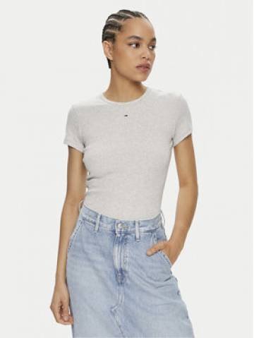 Tommy Jeans Футболка Essential DW0DW17383 Сірий Slim Fit Tommy Jeans Футболка Essential DW0DW17383 Сірий Slim Fit