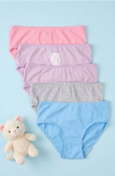 Бавовняні трусики 5 штук - різнобарвний