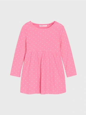 Сукня в горошок - рожева зоря