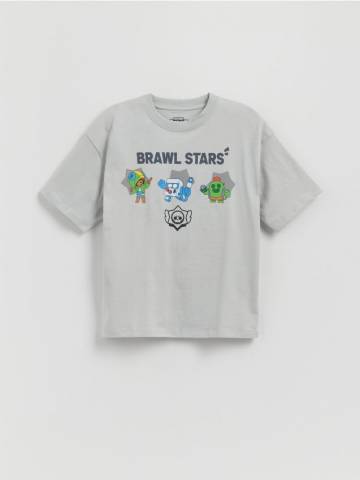 Reserved - Футболка Brawl Stars - світло-сірий - 014FH-09X Reserved - Футболка Brawl Stars - світло-сірий - 014FH-09X