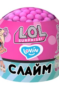 Игрушка-антистресс слайм Lovin L.O.L. Surprise! Шар, розовый, от 3 лет, 210 мл (LOL80192)