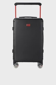 Черный чемодан CARBON FIBER TROLLEY Черный S Diesel DSL001.1
