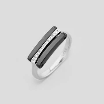 Серебряное кольцо Minimal с9510012ч-16 16 Серебряное кольцо Minimal с9510012ч-16 16