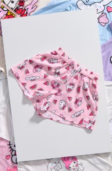 Шорти з візерунком Hello Kitty - пастельний рожевий