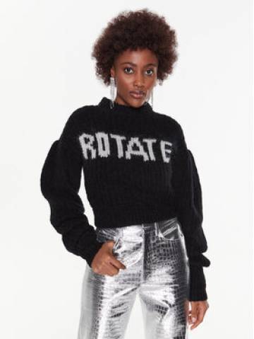 ROTATE Светр Knit Puff-Sleeve RT2286 Чорний Regular Fit ROTATE Светр Knit Puff-Sleeve RT2286 Чорний Regular Fit
