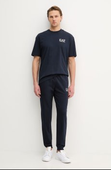 Хлопковая футболка EA7 Emporio Armani