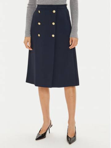 Tommy Hilfiger Спідниця-міді WW0WW43628 Cиній Regular Fit