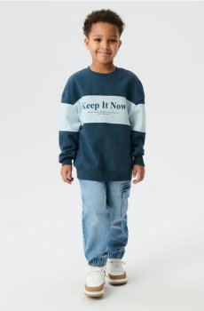 Джинси loose - синій