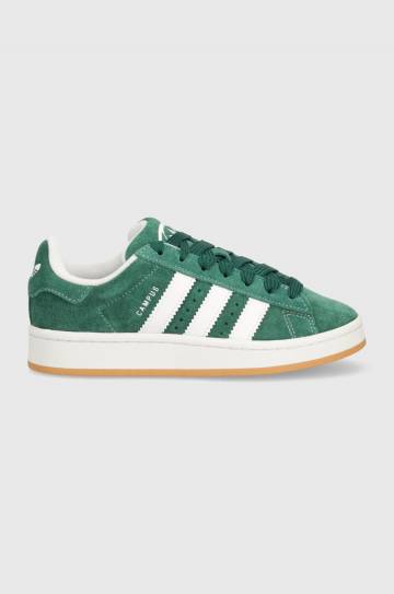 Замшевые кроссовки adidas Originals Campus 00s J цвет зелёный IH7492 Замшевые кроссовки adidas Originals Campus 00s J цвет зелёный IH7492