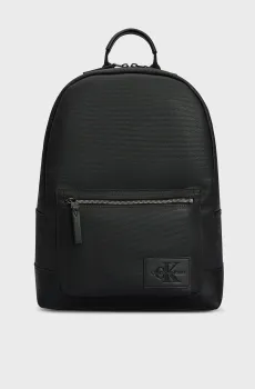 Мужской черный рюкзак COATED CAMPUS BP ANGLED40 PU Черный ONESIZE Calvin Klein K50K512028