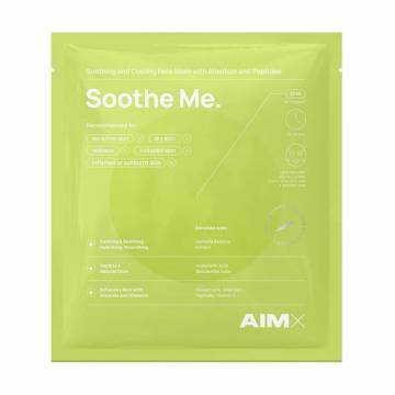 Тканевая маска для лица AIMX Soothe Me Soothing Face Mask With Allantoin And Peptides, 25 мл Тканевая маска для лица AIMX Soothe Me Soothing Face Mask With Allantoin And Peptides, 25 мл