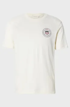 Мужская белая футболка GRAPHIC Белый M Gant 2003391