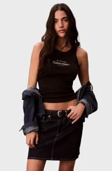 Женская черная майка GRAPHIC Черный XS Calvin Klein Jeans LV047F816G