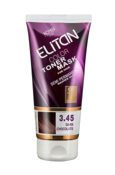 Тонирующая маска для волос Elitan Color Toner Mask 3.45 Темный шоколад, 150 мл