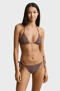 Женские коричневые трусики от купальника с узором BOTTOM Коричневый XS Gant 922614002