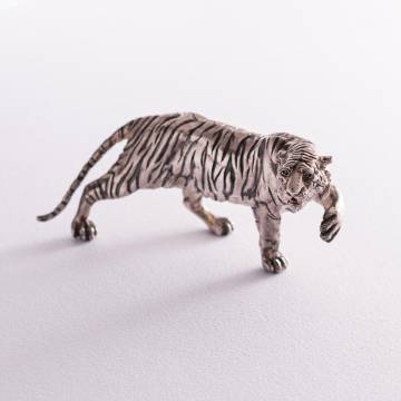 Серебряная фигура "Тигр" ручной роботы 23100 Серебряная фигура "Тигр" ручной роботы 23100