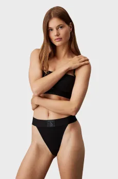 Женские черные трусики STRING Черный XS Calvin Klein 000QF7968E