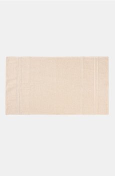 Однотонний бавовняний рушник - бежевий