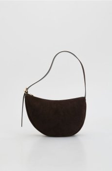 Reserved - Сумка через плече з екошкіри - темно коричневий - 836FC-89X